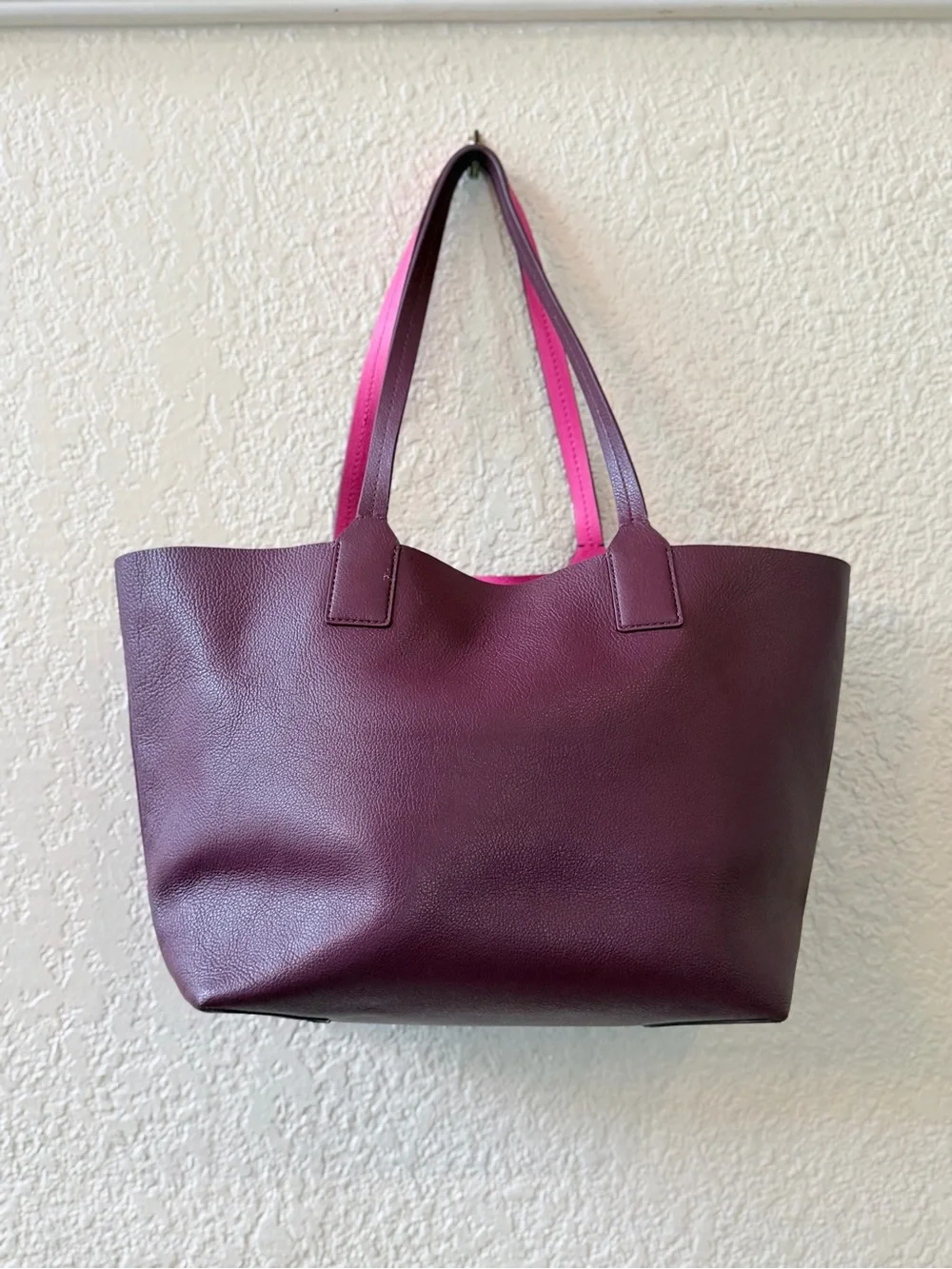 Kate Spade Reversible Jones Street Posey Tote Mulberry Pink